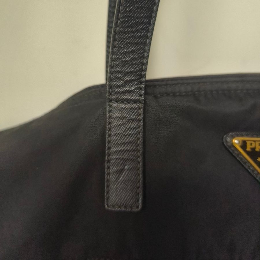 【8成新】㊣✨PRADA✨普拉達 黑色 帆布 皮革 口袋 兩用 托特包 肩背包 斜背包 媽媽包 購物袋 旅行袋/二手包/二手精品🌳二手樹屋🌳-19