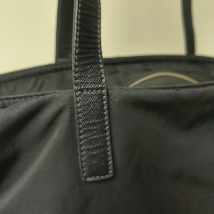 【8成新】㊣✨PRADA✨普拉達 黑色 帆布 皮革 口袋 兩用 托特包 肩背包 斜背包 媽媽包 購物袋 旅行袋/二手包/二手精品🌳二手樹屋🌳-26