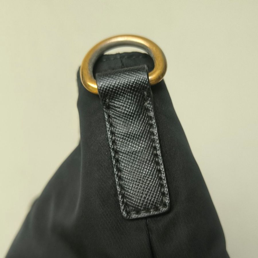 【8成新】㊣✨PRADA✨普拉達 黑色 帆布 皮革 口袋 兩用 托特包 肩背包 斜背包 媽媽包 購物袋 旅行袋/二手包/二手精品🌳二手樹屋🌳-30