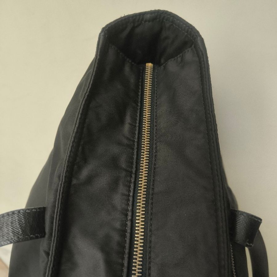 【8成新】㊣✨PRADA✨普拉達 黑色 帆布 皮革 口袋 兩用 托特包 肩背包 斜背包 媽媽包 購物袋 旅行袋/二手包/二手精品🌳二手樹屋🌳-36