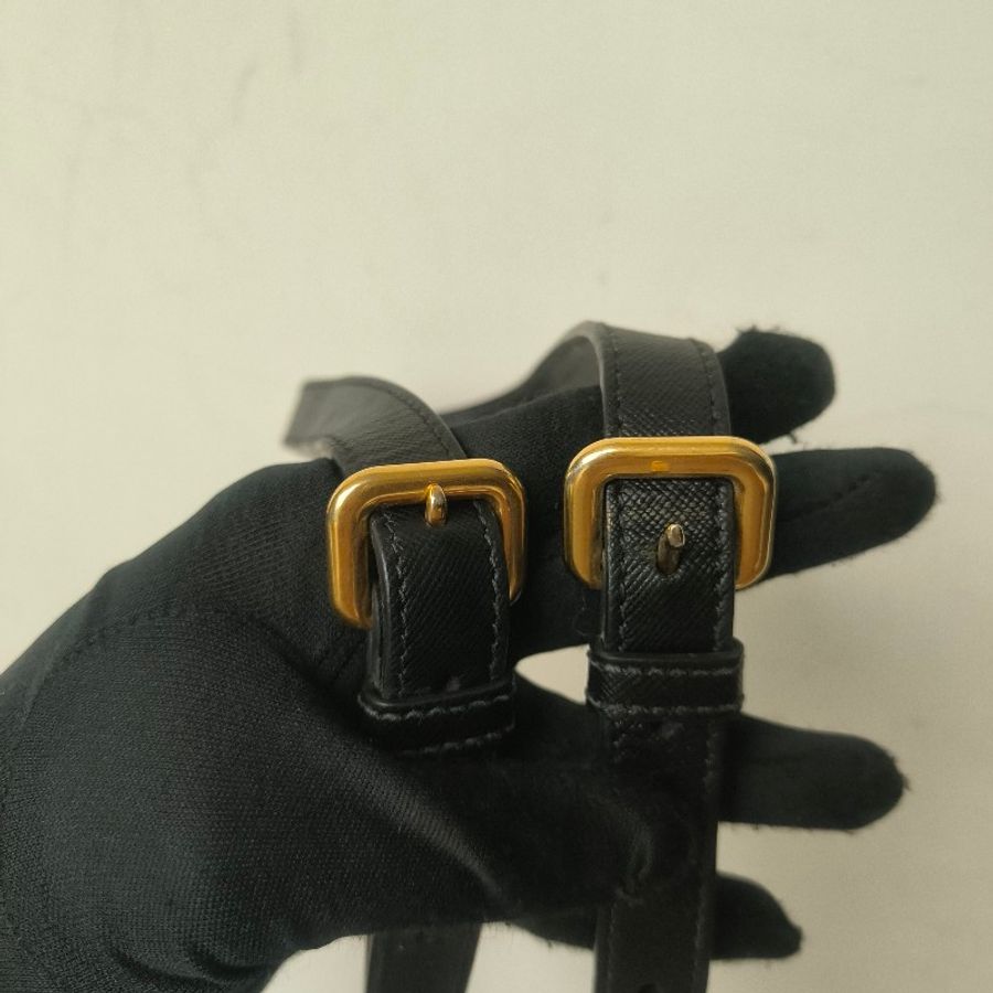【8成新】㊣✨PRADA✨普拉達 黑色 帆布 皮革 口袋 兩用 托特包 肩背包 斜背包 媽媽包 購物袋 旅行袋/二手包/二手精品🌳二手樹屋🌳-41