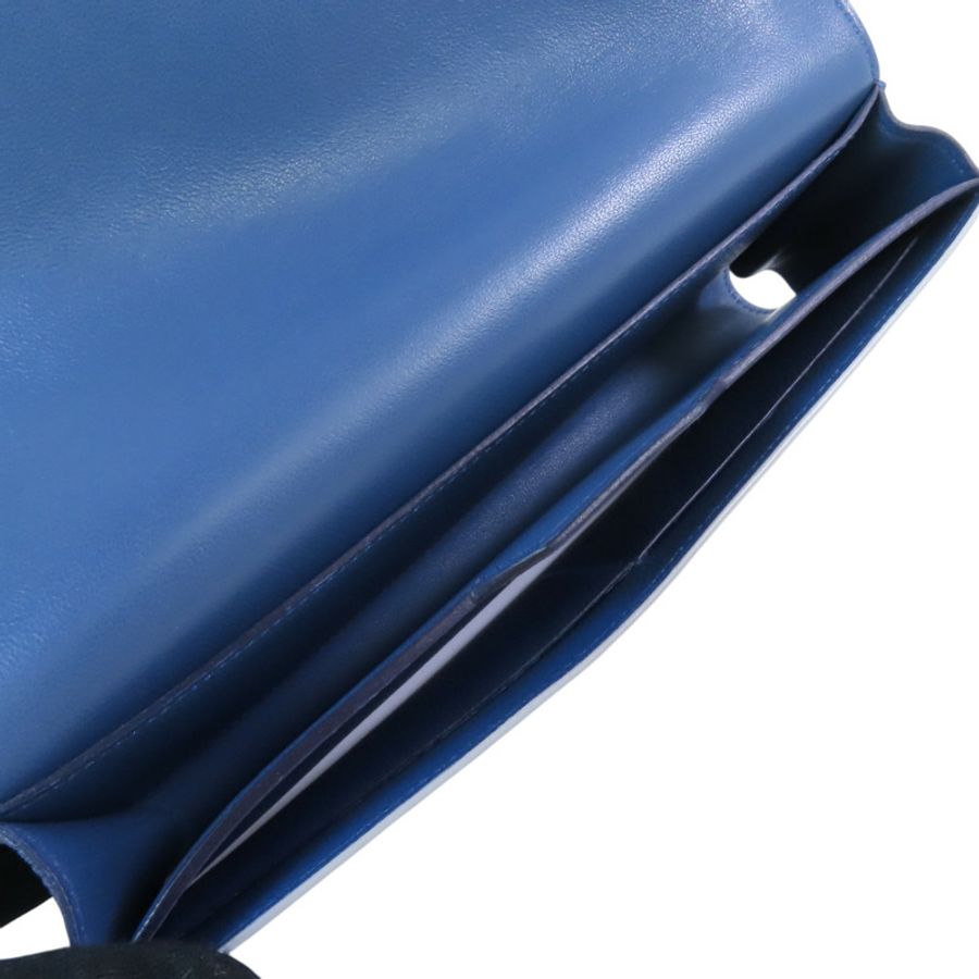 HERMES 【激減優惠】Evercolor皮革Passant Logue Wallet銀扣長錢包-4