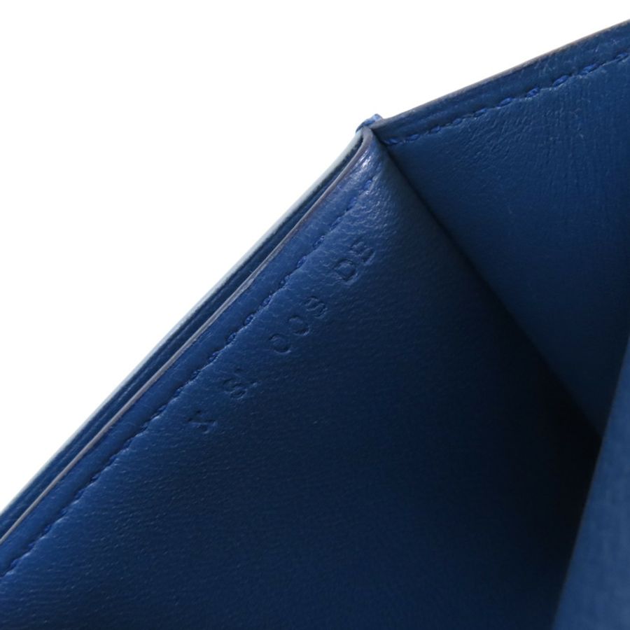 HERMES 【激減優惠】Evercolor皮革Passant Logue Wallet銀扣長錢包-6