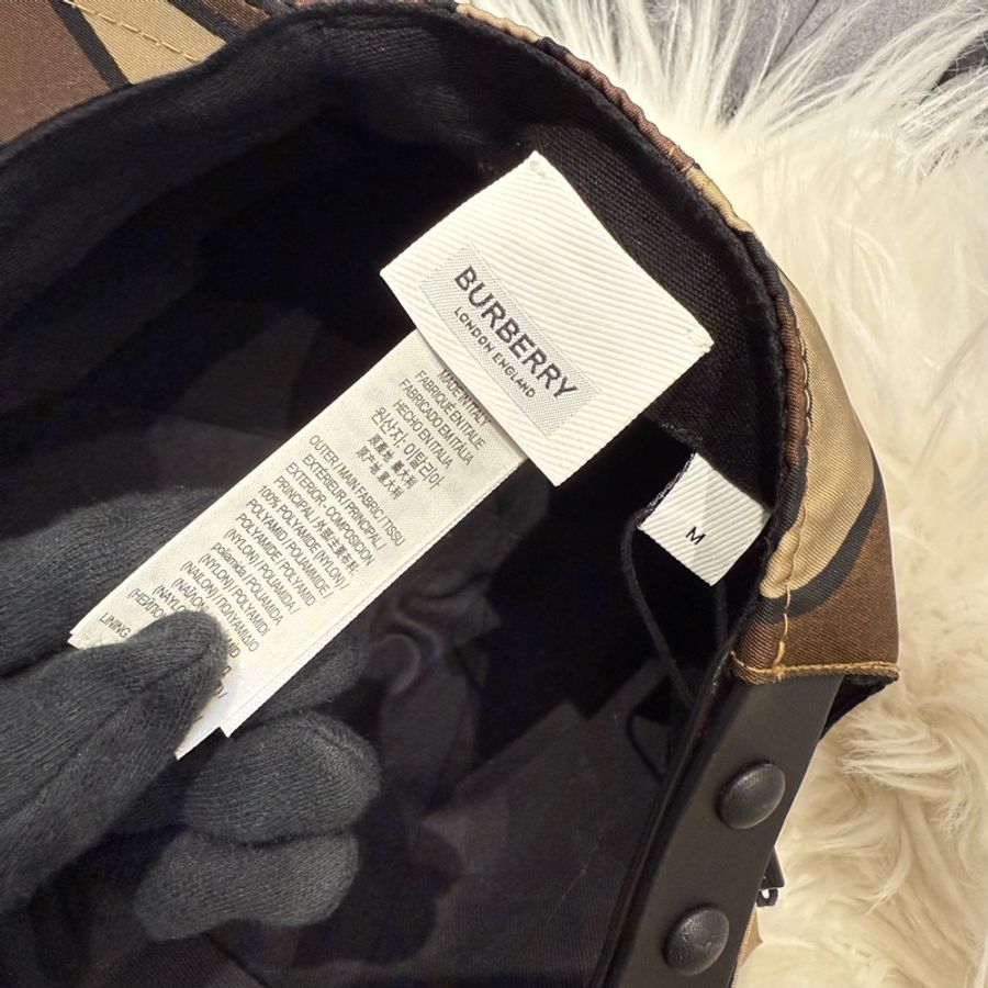 BURBERRY 滿版球帽 鴨舌帽-4