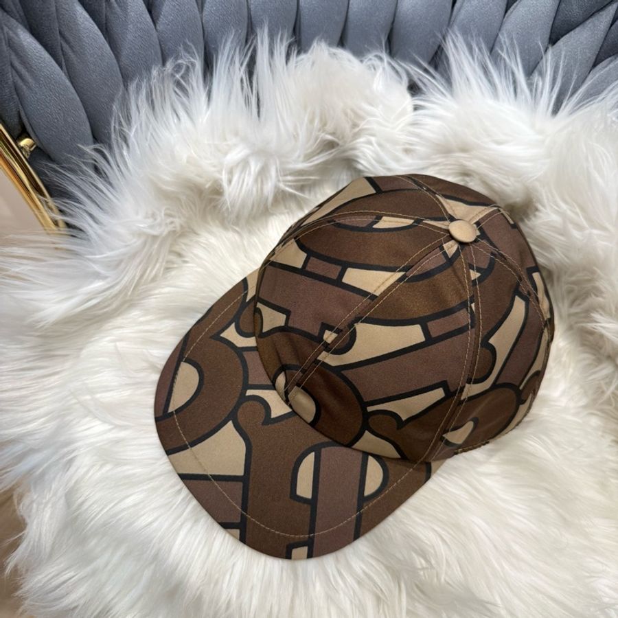 BURBERRY 滿版球帽 鴨舌帽-5