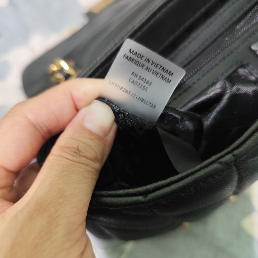 Karl Lagerfeld 卡爾鉚釘小香風鍊帶包 黑色 全新(經典絕版)(不可議)-13