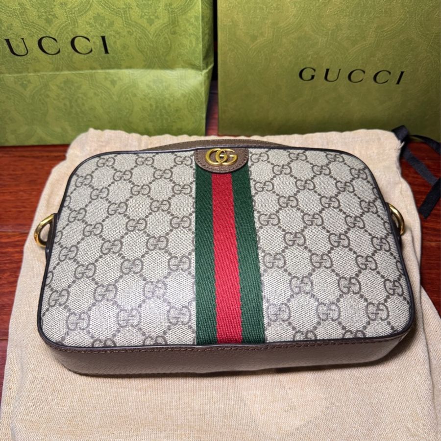 Gucci經典 斜背包郵差包-1