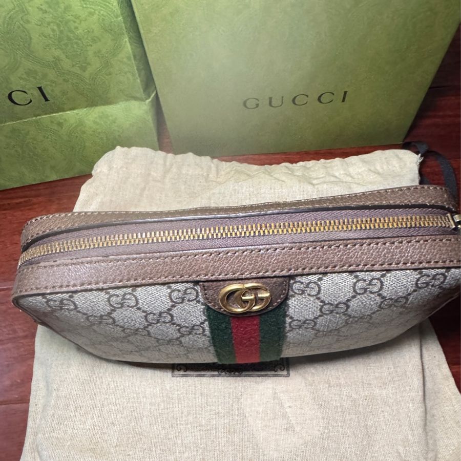 Gucci經典 斜背包郵差包-4