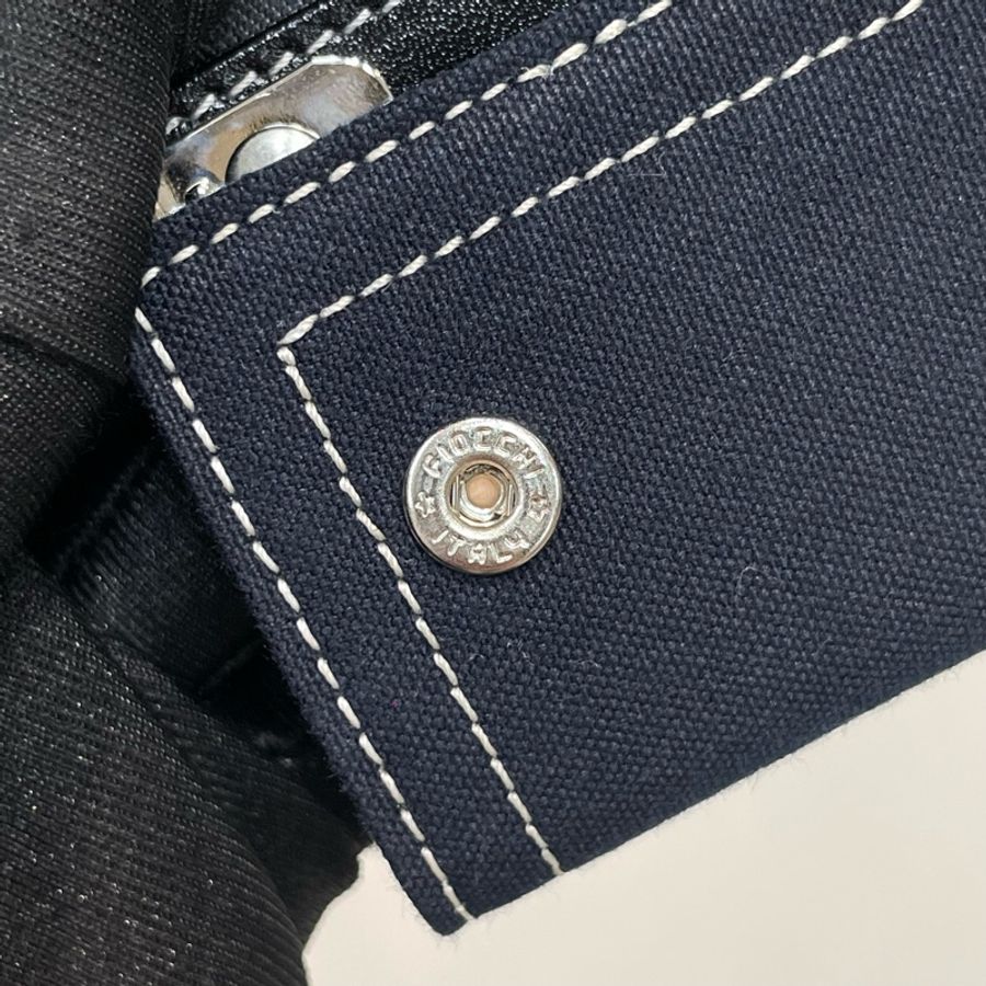 FENDI 深藍色布面鑰匙包 I250-22