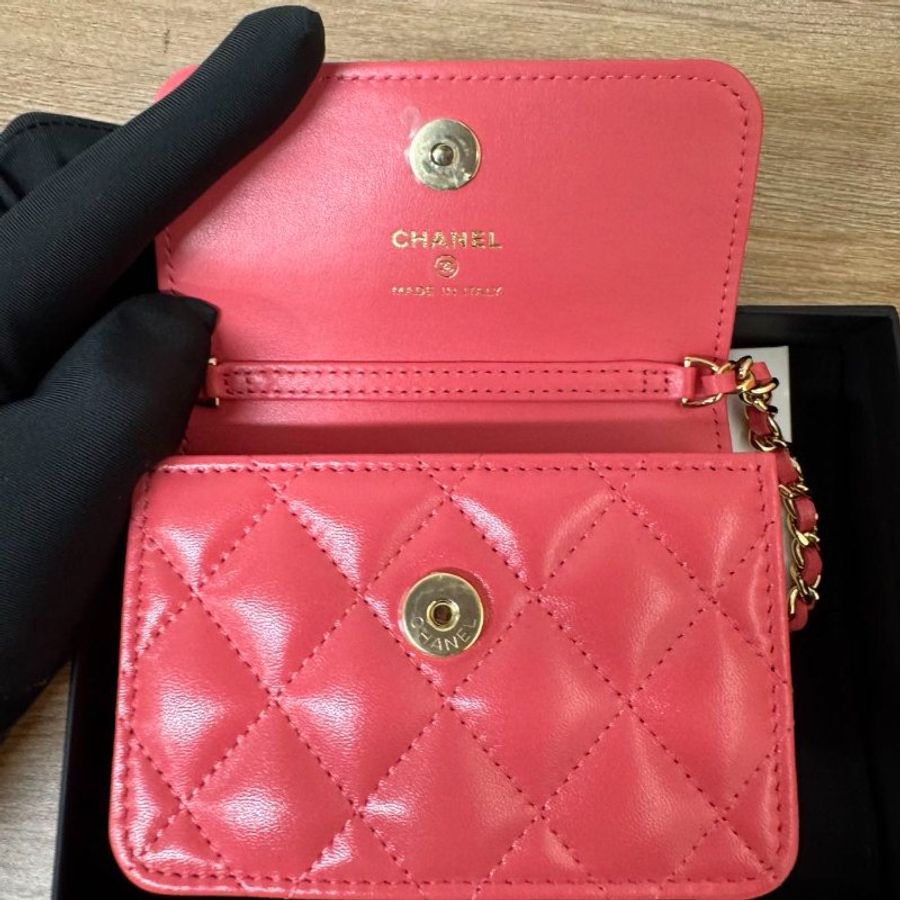 Chanel / 香奈兒 西柚粉 mini 斜挎包-3