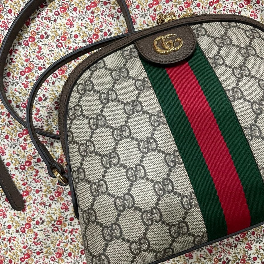 Gucci經典老花貝殼包-1