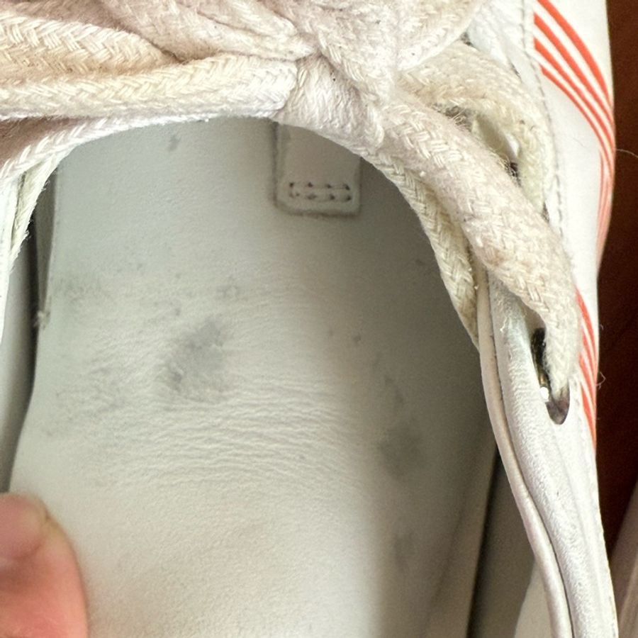 Hermes 橘H logo 小白鞋 尺寸:38-26