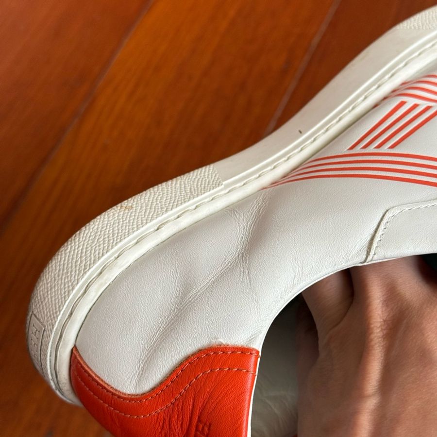 Hermes 橘H logo 小白鞋 尺寸:38-55
