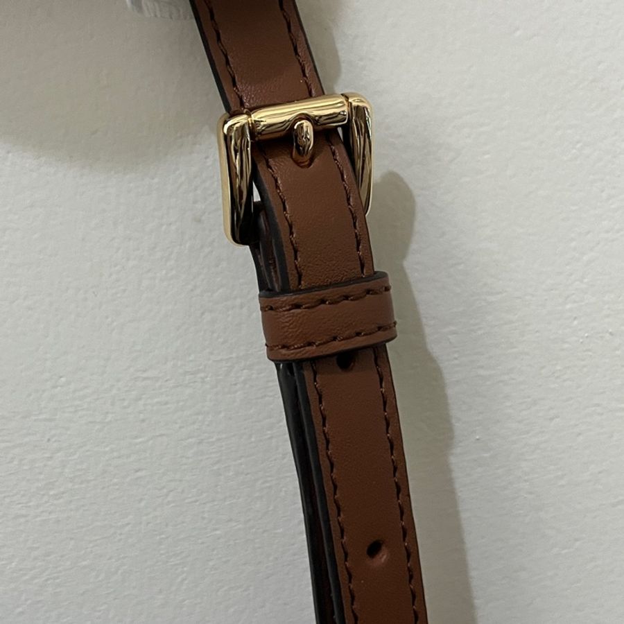【Michael kors】MIRELLA滿版塗層拼接手提斜背托特包(香草白)-14