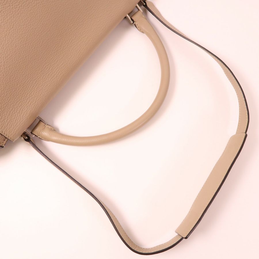 CELINE 【激減優惠】牛皮皮革Trapeze銀扣手挽肩背兩用袋-7