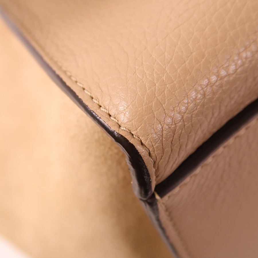 CELINE 【激減優惠】牛皮皮革Trapeze銀扣手挽肩背兩用袋-9