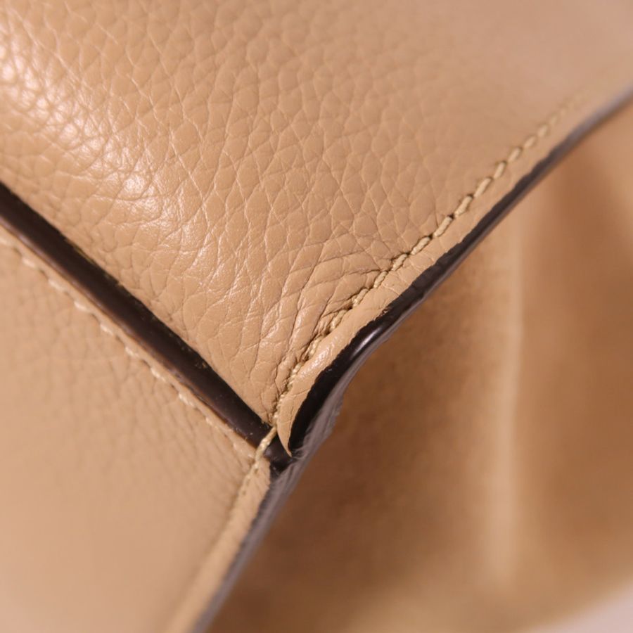 CELINE 【激減優惠】牛皮皮革Trapeze銀扣手挽肩背兩用袋-10