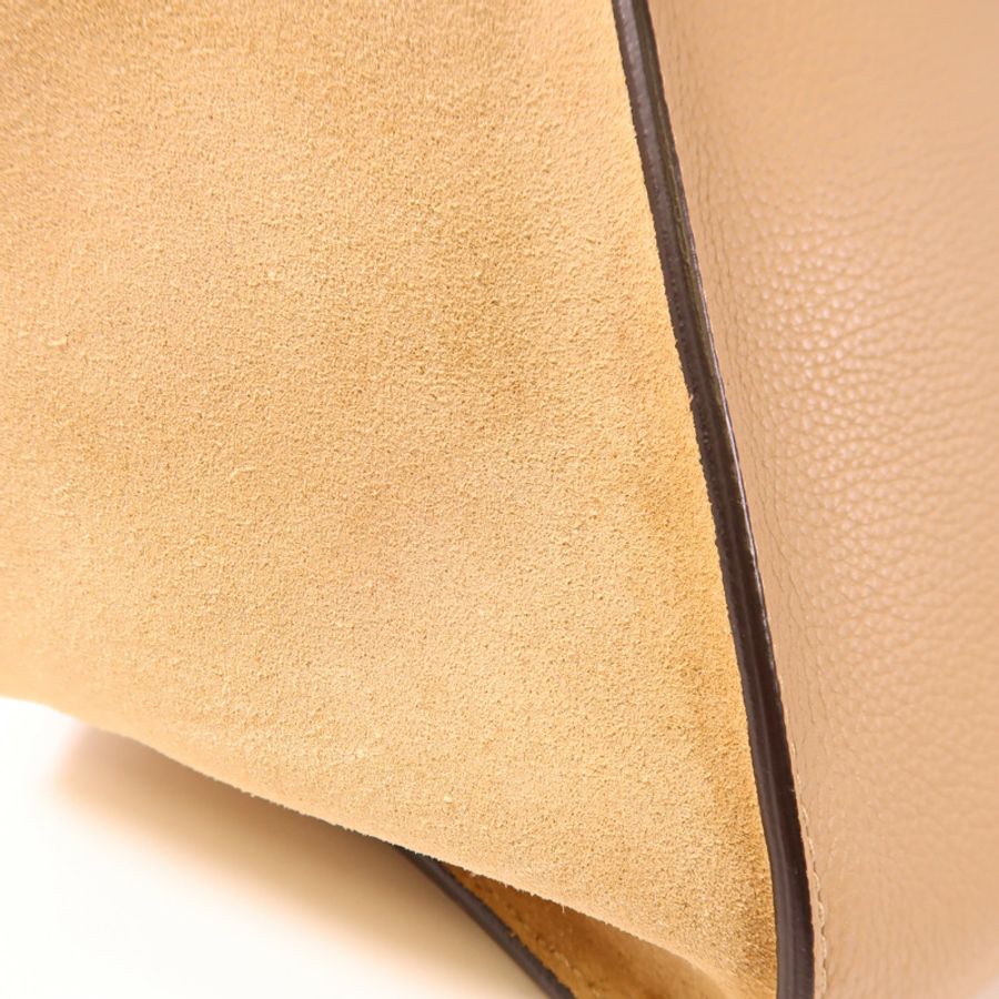 CELINE 【激減優惠】牛皮皮革Trapeze銀扣手挽肩背兩用袋-14