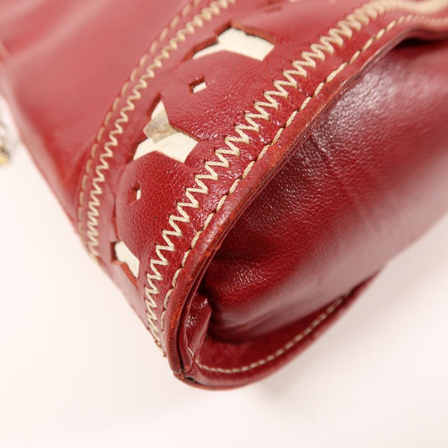 SAINT LAURENT 【激減優惠】牛皮皮革Hand Bag金扣手挽袋-8