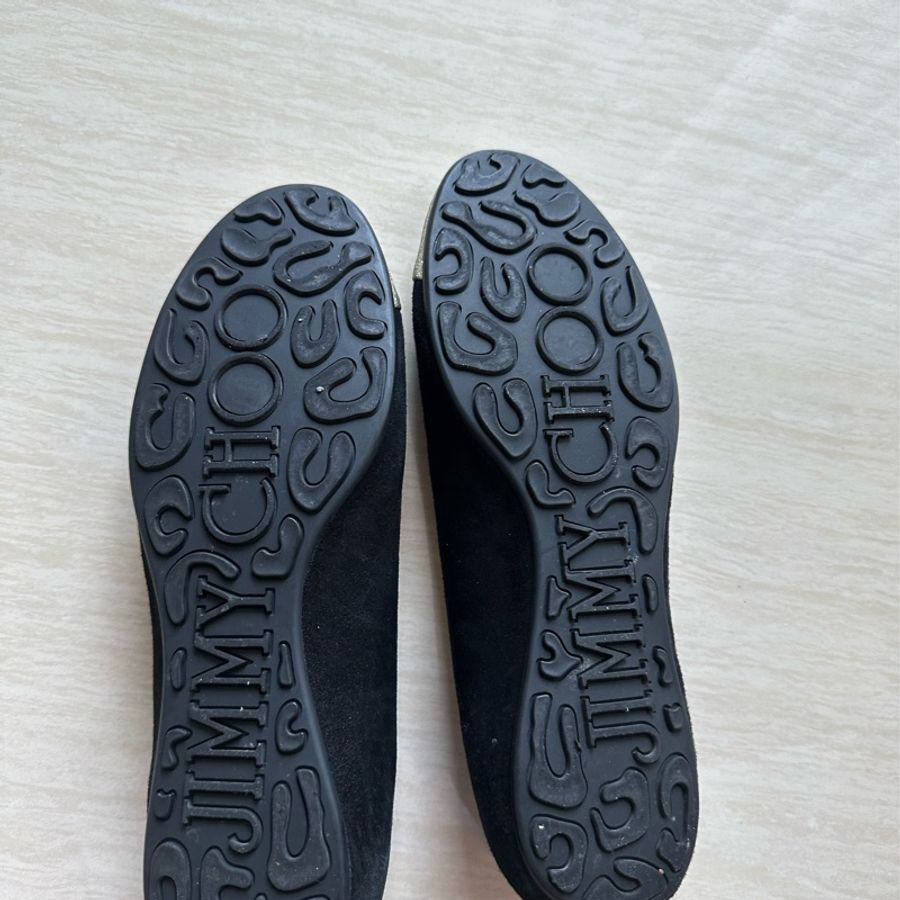 Jimmy Choo 黑金平底鞋38.5號 少用-12