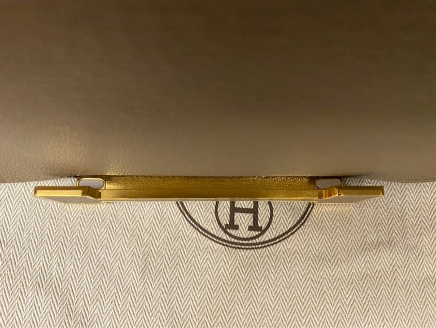 Hermes Geta大象灰金扣 小康康包 購證影本大全配-19