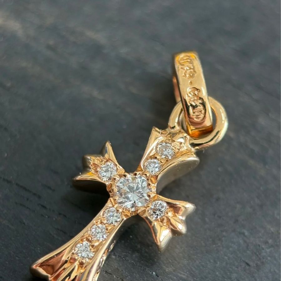 Chrome hearts 克罗心 22k黄金白钻Babyfat-9