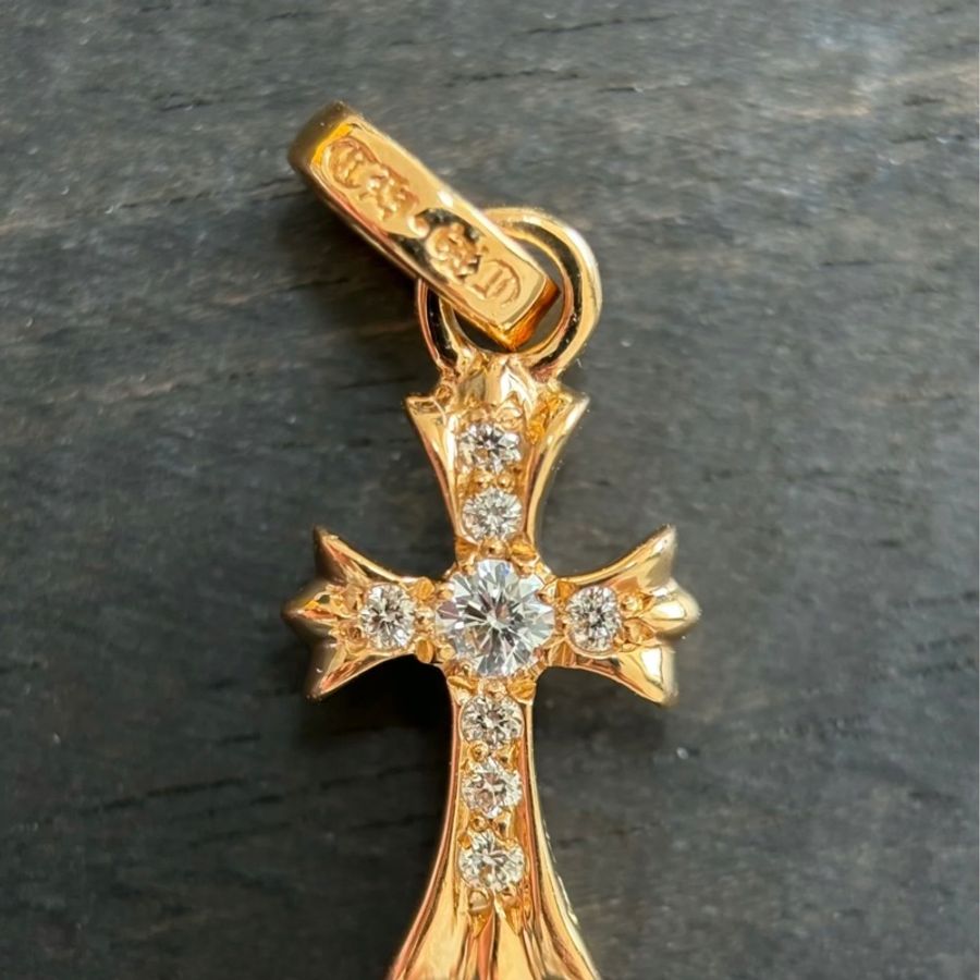 Chrome hearts 克罗心 22k黄金白钻Babyfat-10