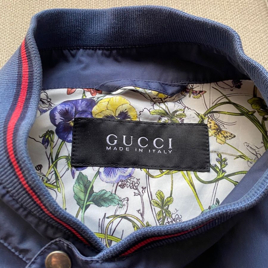 Gucci 花卉內裡防風外套-19