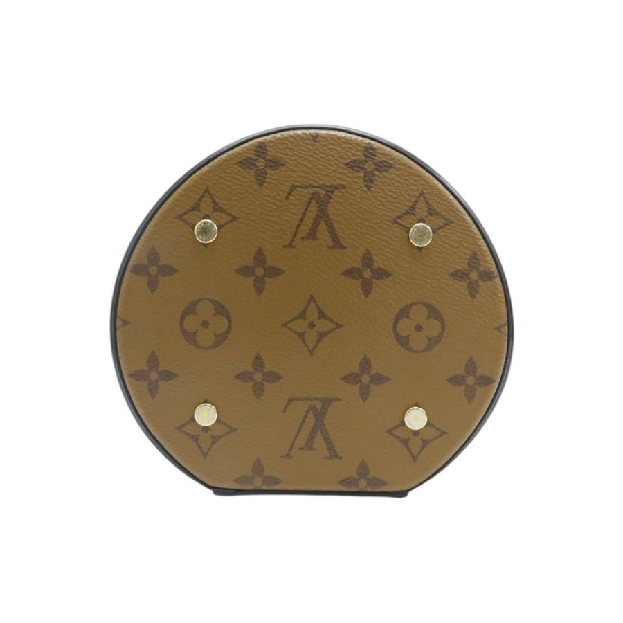 棕色 原花 Reverse帆布 Cannes 圓筒包 兩用包【LOUIS VUITTON LV 路易威登】 M43986-3