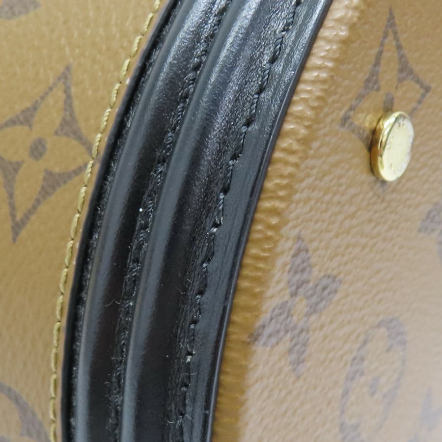 棕色 原花 Reverse帆布 Cannes 圓筒包 兩用包【LOUIS VUITTON LV 路易威登】 M43986-11