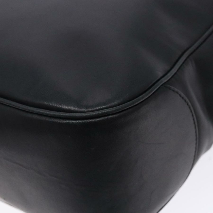 【日本直送】Salvatore Ferragamo Gancini 單肩包 皮革 黑色 銀色 正品 gh280-15