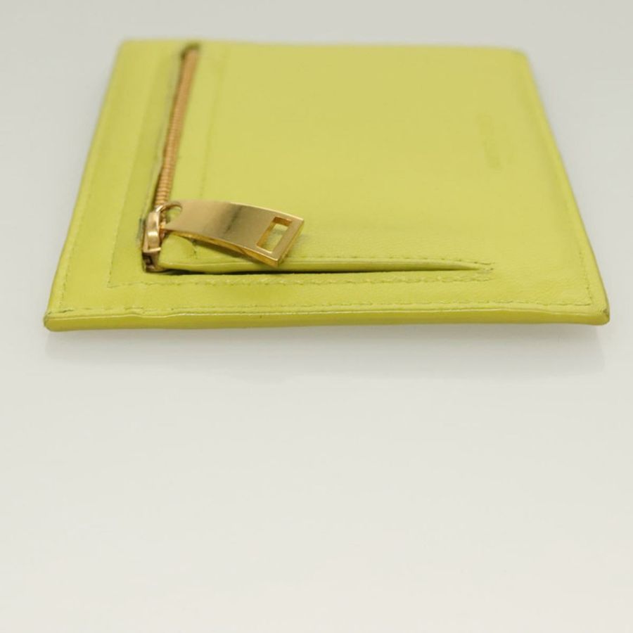 【日本直送】BOTTEGA VENETA INTRECCIATO 卡包 皮革 綠色 金色 正品 sw1087-4