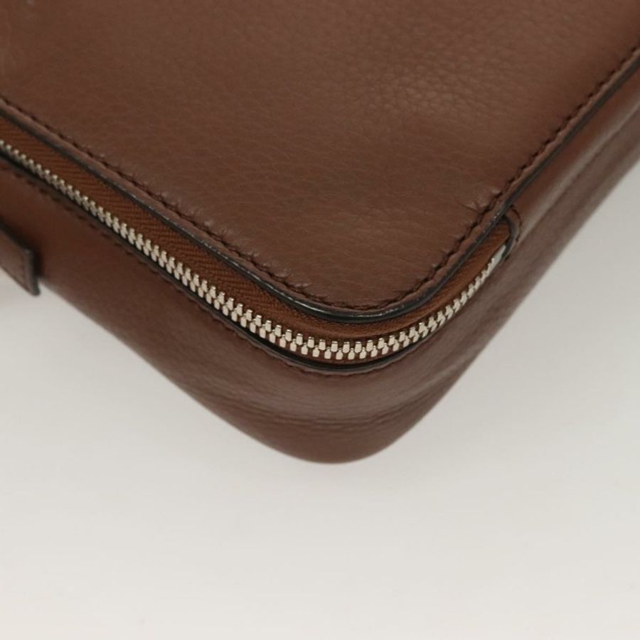 【日本直送】GUCCI 棕色銀色皮革手拿包 337083 正品 sw1217-14