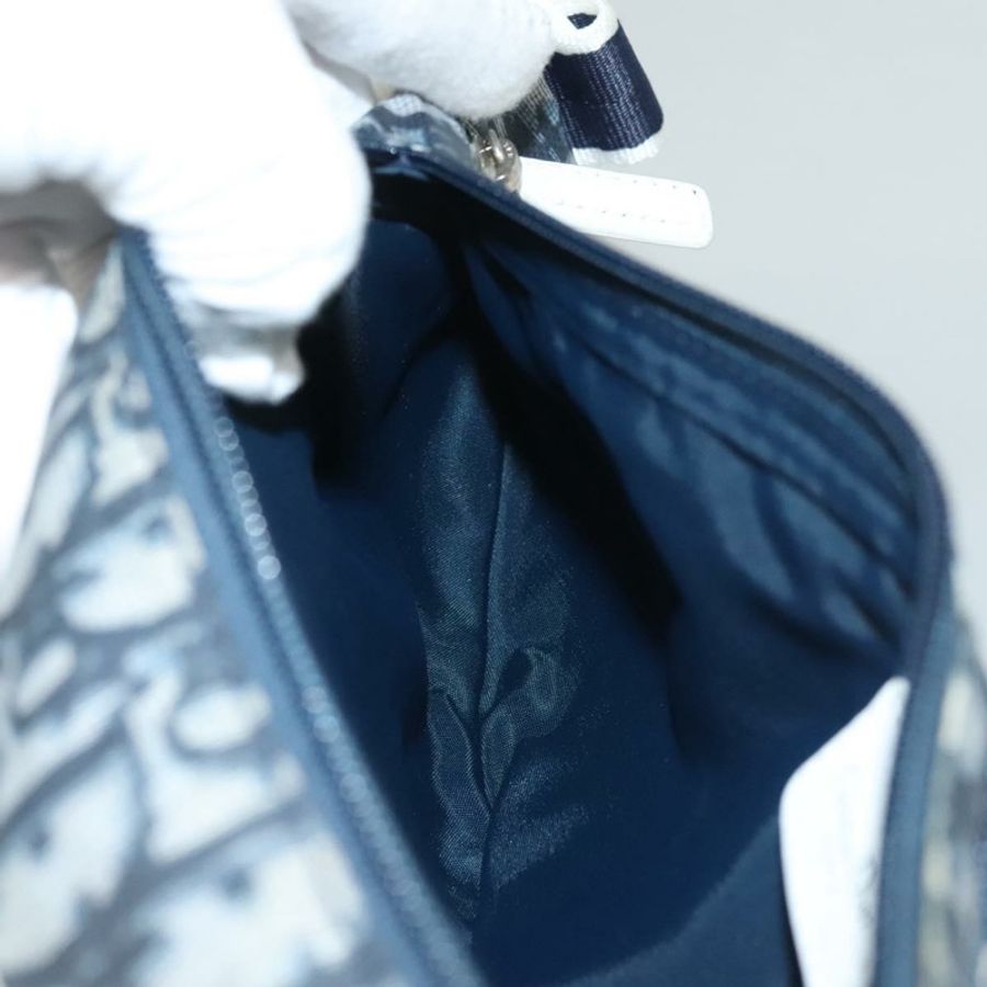 【日本直送】Christian Dior Trotter帆布斜背包 尼龍 海軍藍 銀色 正品 sw1263-20