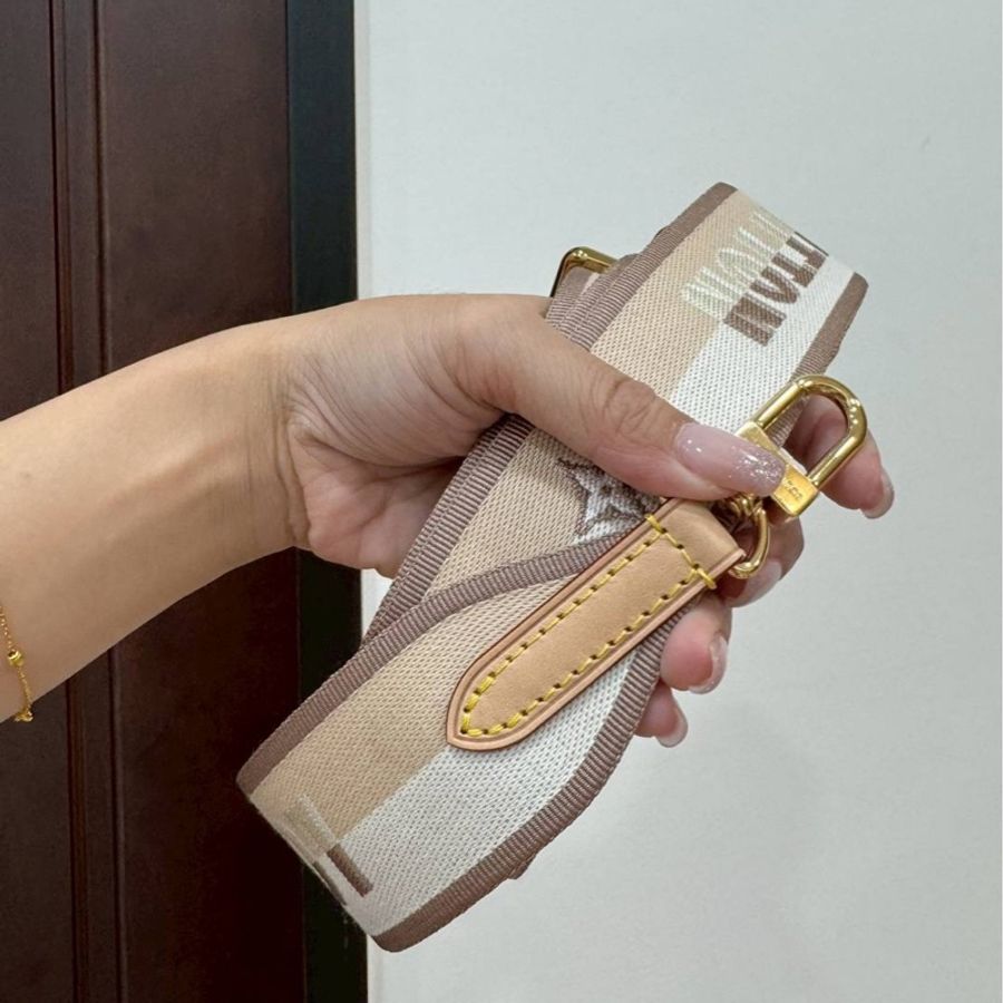 LV 路易威登 新款speedy 20 MONOGRAM 帆布 印花 奶茶色 背帶 粗背帶 肩帶 斜背帶 肩背帶 側背帶-3