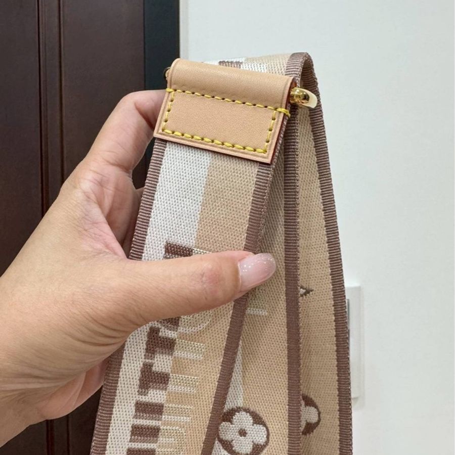 LV 路易威登 新款speedy 20 MONOGRAM 帆布 印花 奶茶色 背帶 粗背帶 肩帶 斜背帶 肩背帶 側背帶-10