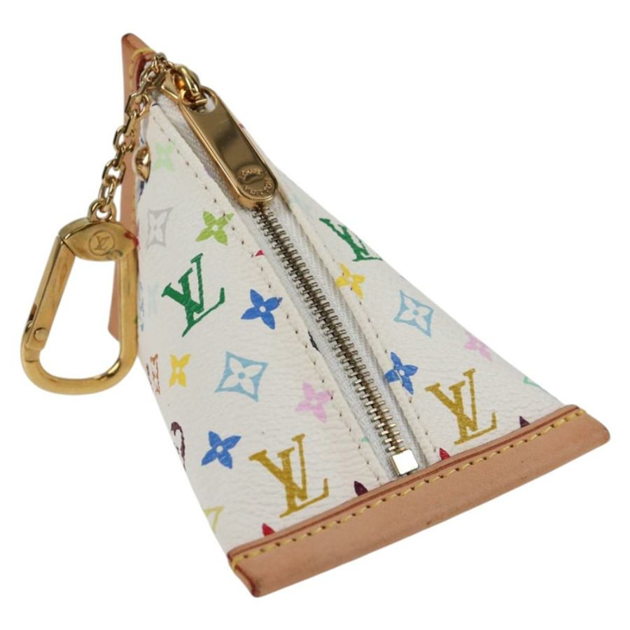 【日本直送】路易威登 Monogram Multicolor Berlango 白色零錢包 M58028 正品 137390V-0