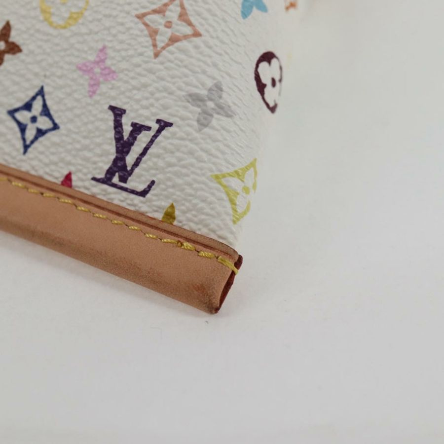 【日本直送】路易威登 Monogram Multicolor Berlango 白色零錢包 M58028 正品 137390V-13