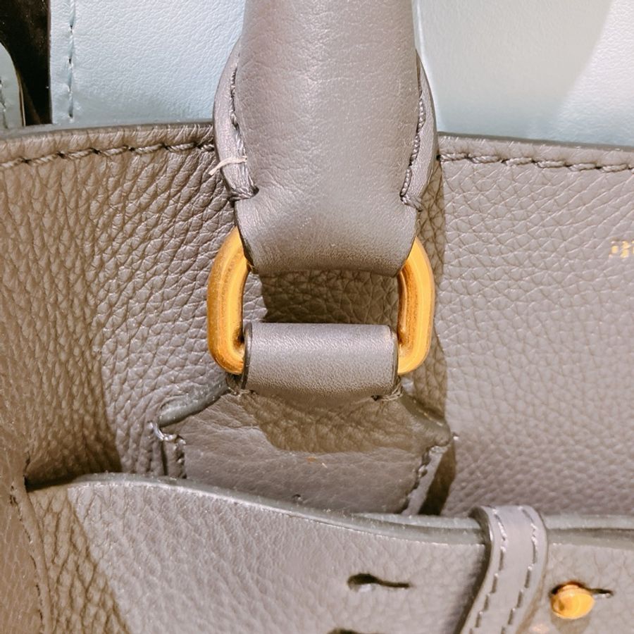 TK1796 Burberry 巴寶莉灰色手挽肩背包The Balt Leather Handbag Grey-26