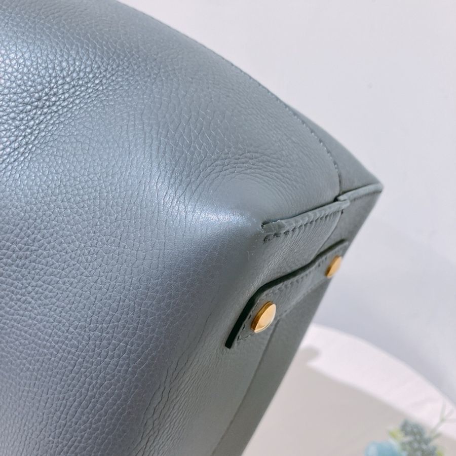 TK1796 Burberry 巴寶莉灰色手挽肩背包The Balt Leather Handbag Grey-31