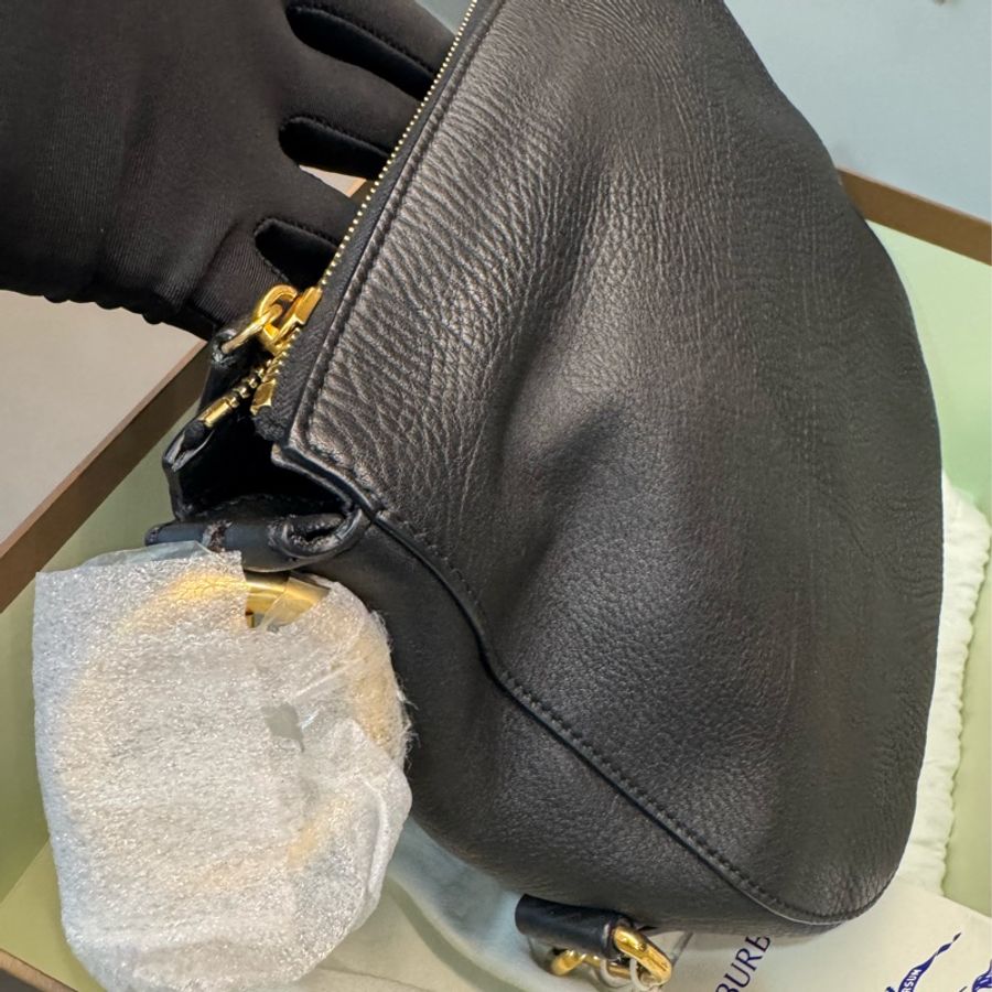 🔥Burberry 騎士包 Knight Bag Black Small-8