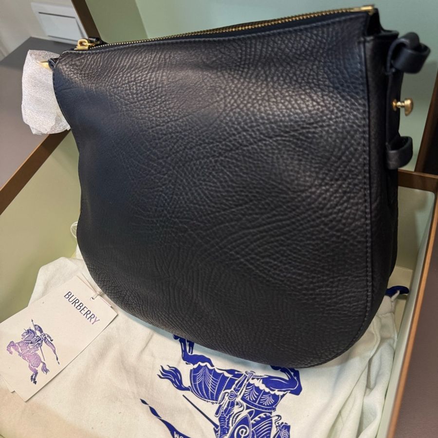🔥Burberry 騎士包 Knight Bag Black Small-10