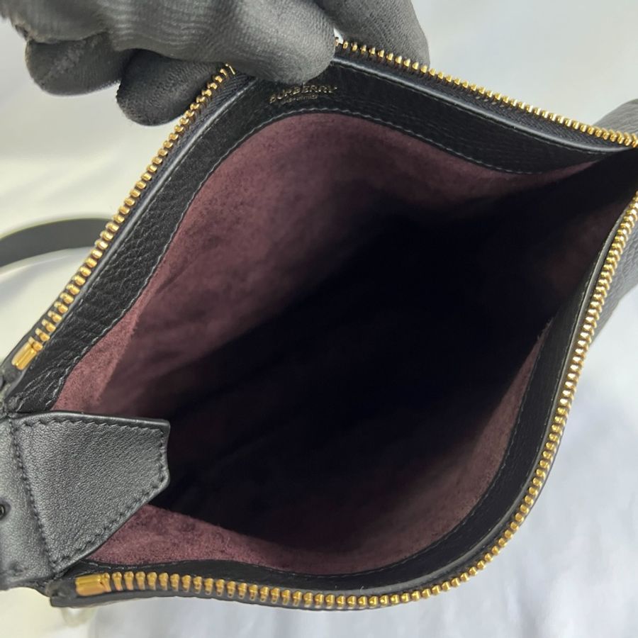 🔥Burberry 騎士包 Knight Bag Black Small-19