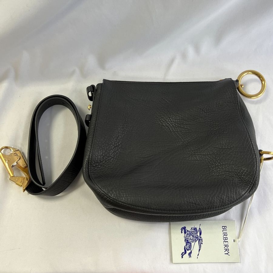 🔥Burberry 騎士包 Knight Bag Black Small-29