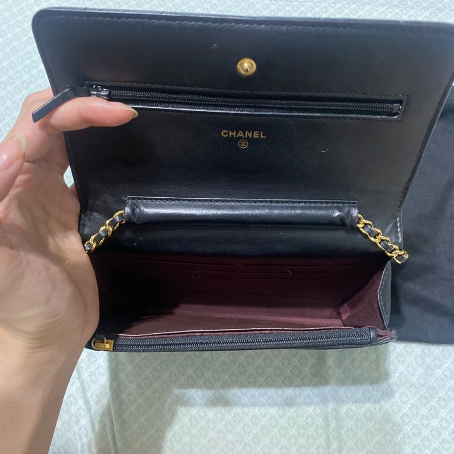 Chanel woc 小羊皮金扣 氣質款 香奈兒woc-8