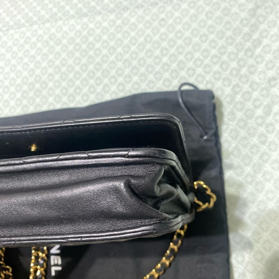 Chanel woc 小羊皮金扣 氣質款 香奈兒woc-17