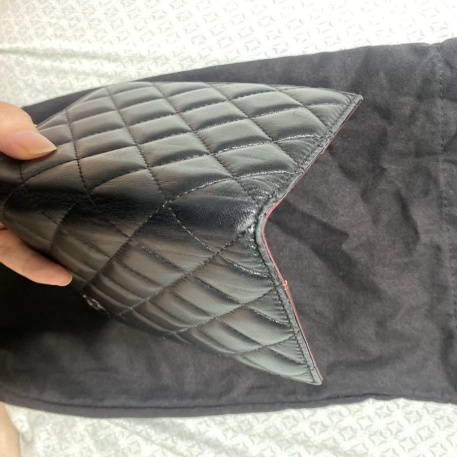 Chanel 護照夾 小羊皮/銀-7