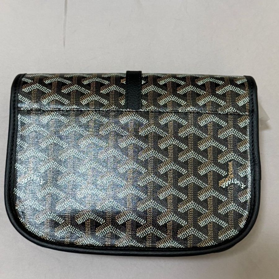 【全新正品】Goyard Belvedere 3 PM Noir 經典黑 信差斜背包|附防塵袋+購物袋|稀有現貨-2