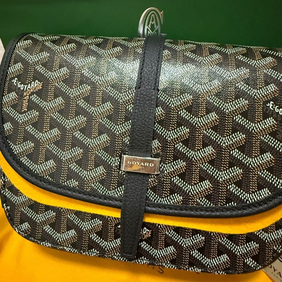 【全新正品】Goyard Belvedere 3 PM Noir 經典黑 信差斜背包|附防塵袋+購物袋|稀有現貨-3
