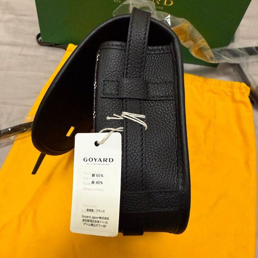 【全新正品】Goyard Belvedere 3 PM Noir 經典黑 信差斜背包|附防塵袋+購物袋|稀有現貨-8
